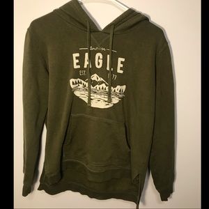 American Eagle Olive Hoodie